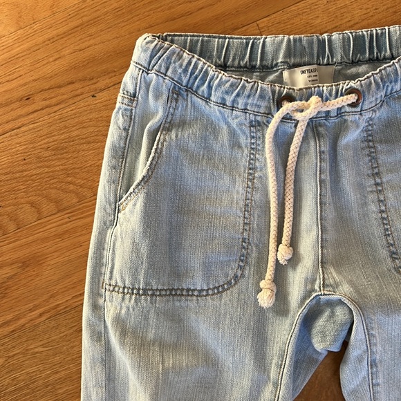 One Teaspoon Shabbies Drawstring Boyfriend Jeans size XS Hustler Color - Picture 9 of 11